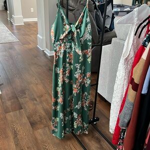 Floral slit dress